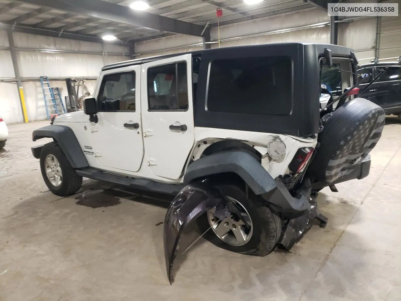 2015 Jeep Wrangler Unlimited Sport VIN: 1C4BJWDG4FL536358 Lot: 72623204