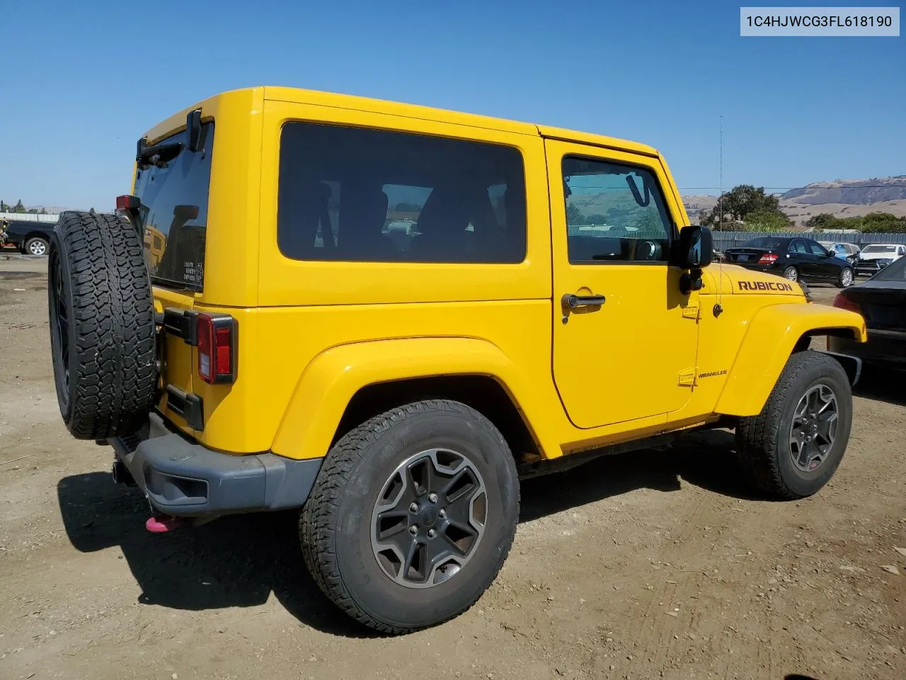 2015 Jeep Wrangler Rubicon VIN: 1C4HJWCG3FL618190 Lot: 72688144