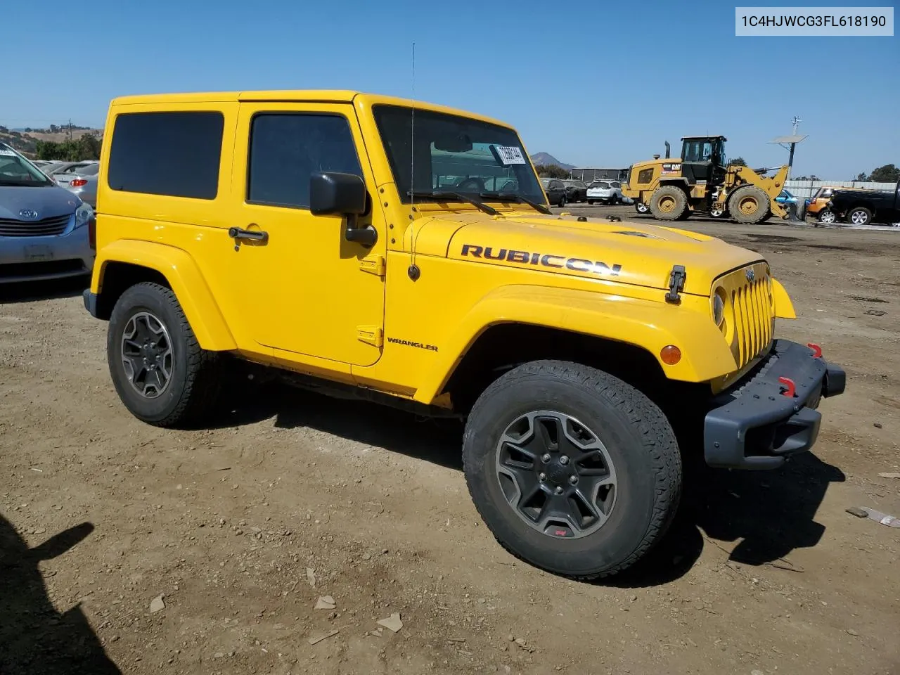 2015 Jeep Wrangler Rubicon VIN: 1C4HJWCG3FL618190 Lot: 72688144