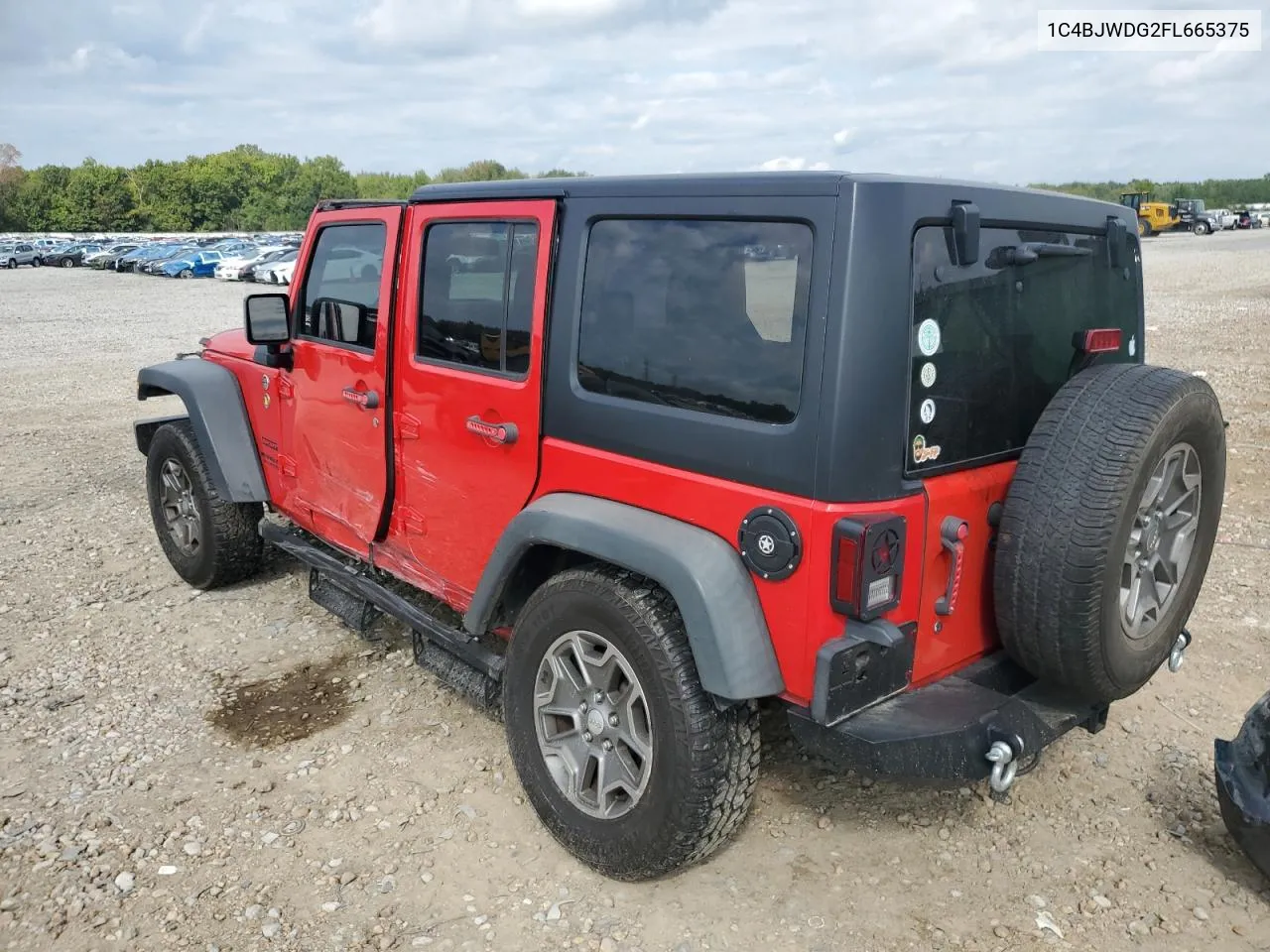 1C4BJWDG2FL665375 2015 Jeep Wrangler Unlimited Sport