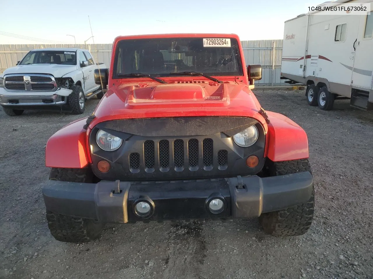 2015 Jeep Wrangler Unlimited Sahara VIN: 1C4BJWEG1FL673062 Lot: 72903264