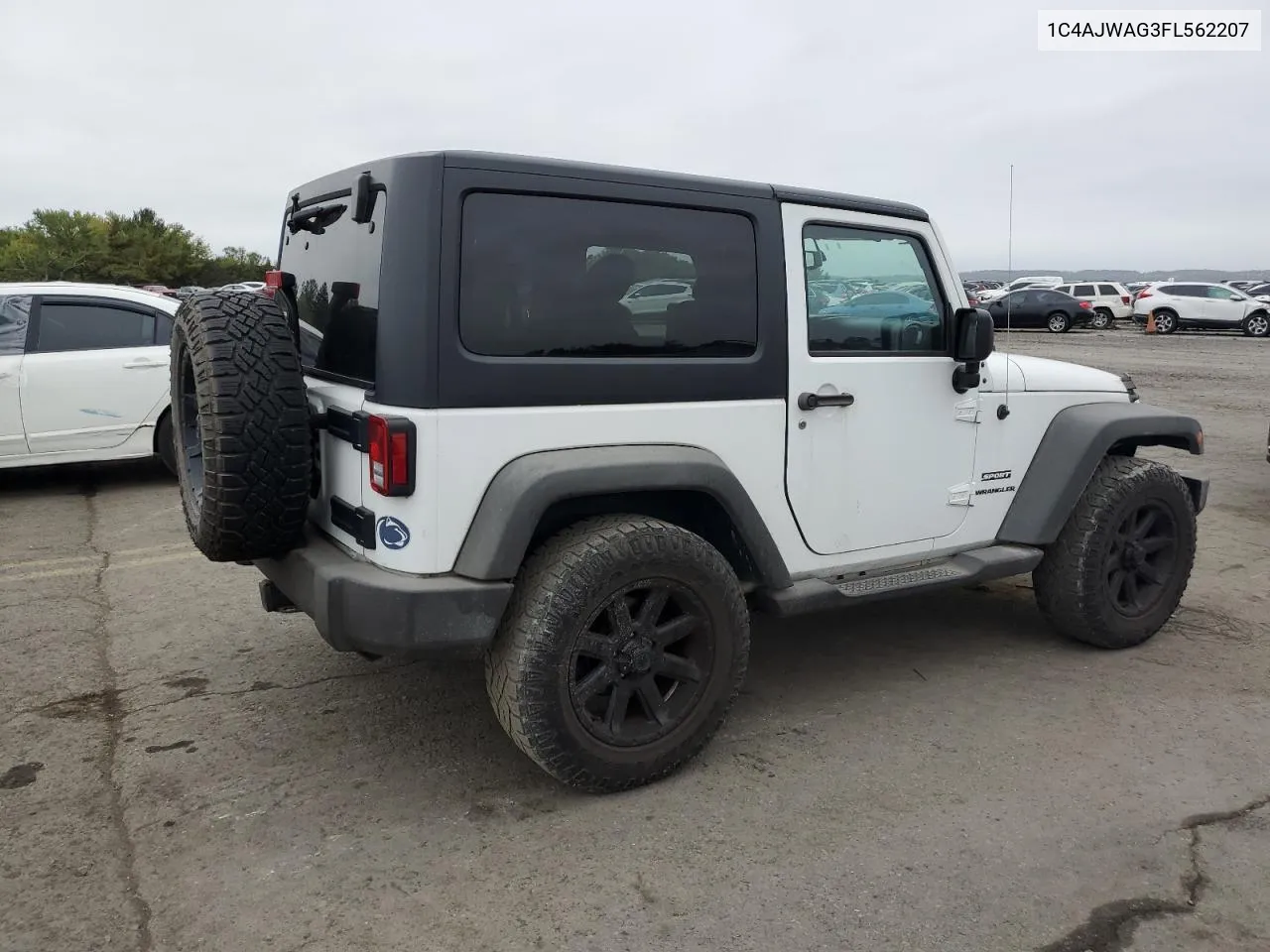 2015 Jeep Wrangler Sport VIN: 1C4AJWAG3FL562207 Lot: 72948654