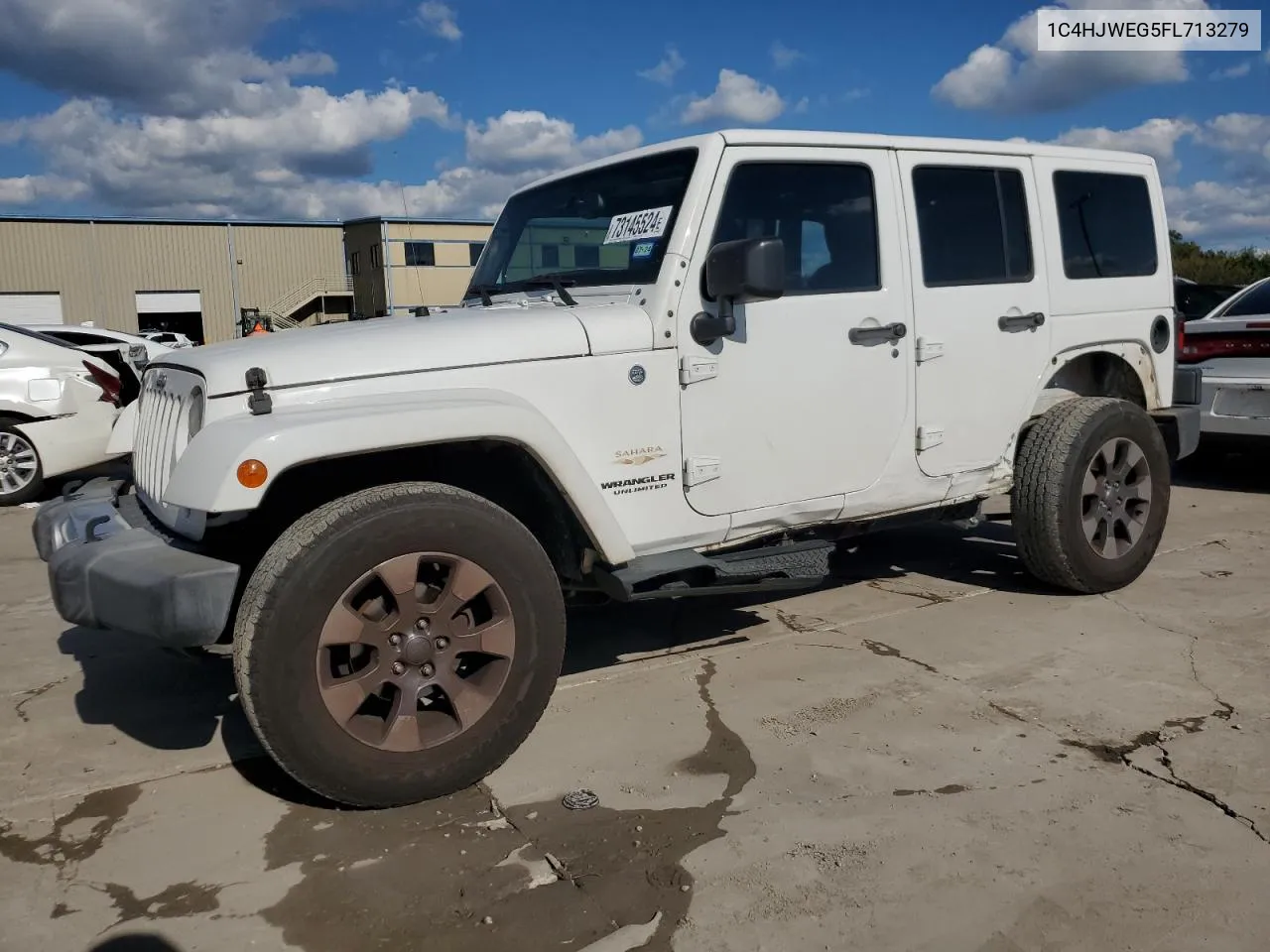 2015 Jeep Wrangler Unlimited Sahara VIN: 1C4HJWEG5FL713279 Lot: 73145524