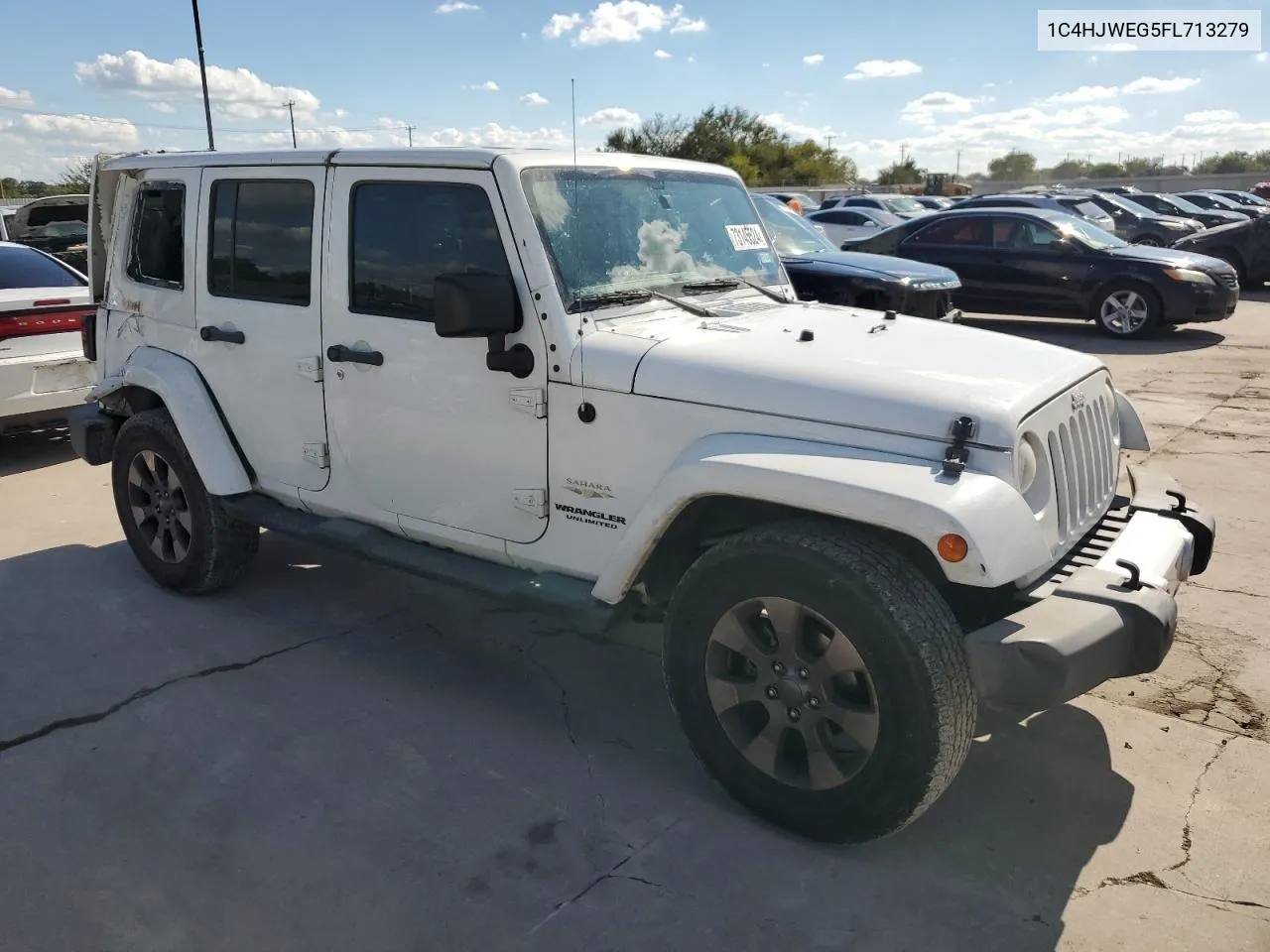 2015 Jeep Wrangler Unlimited Sahara VIN: 1C4HJWEG5FL713279 Lot: 73145524