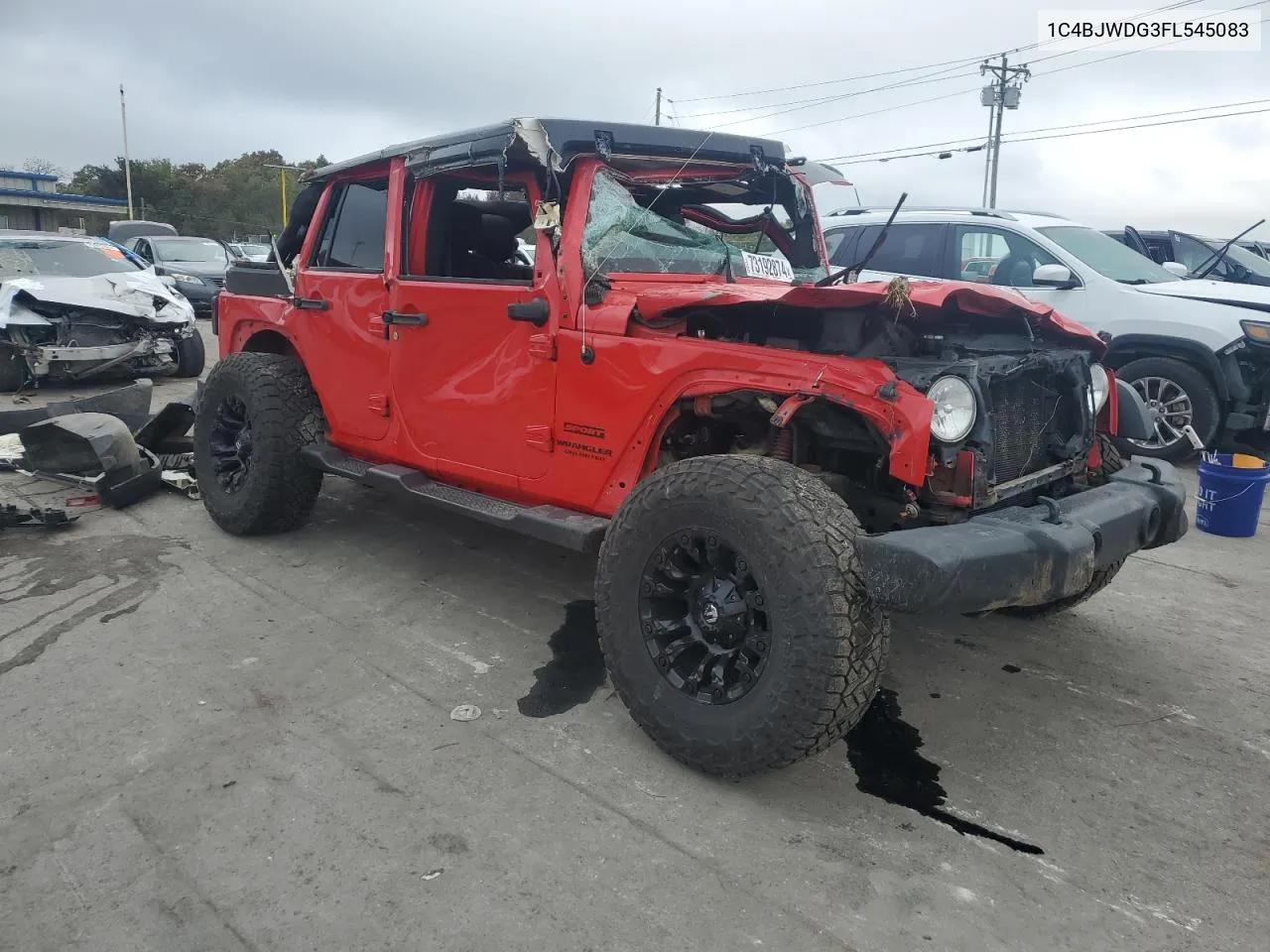 2015 Jeep Wrangler Unlimited Sport VIN: 1C4BJWDG3FL545083 Lot: 73192874