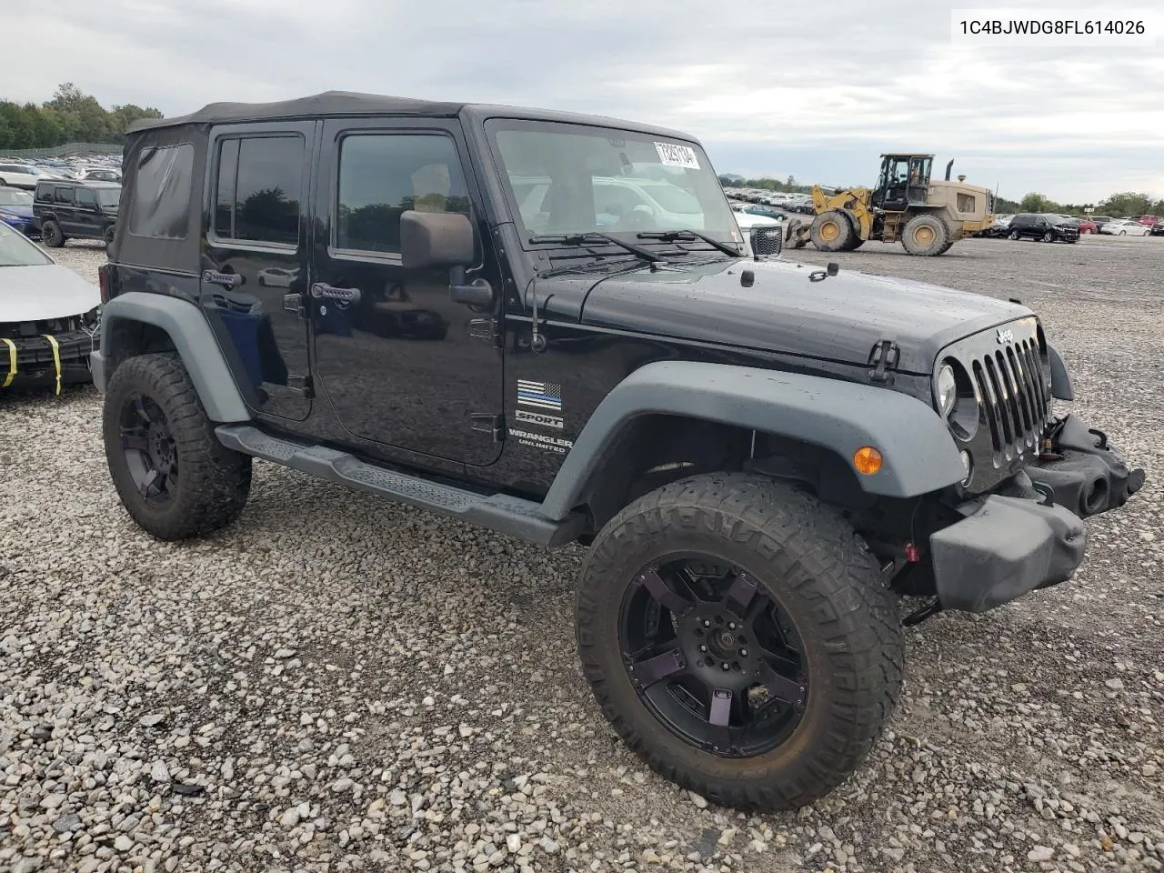 2015 Jeep Wrangler Unlimited Sport VIN: 1C4BJWDG8FL614026 Lot: 73297134