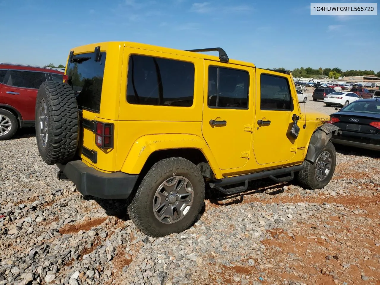 2015 Jeep Wrangler Unlimited Rubicon VIN: 1C4HJWFG9FL565720 Lot: 73348554