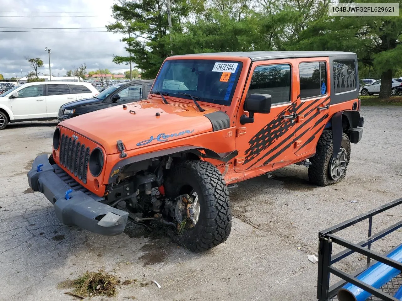 2015 Jeep Wrangler Unlimited Rubicon VIN: 1C4BJWFG2FL629621 Lot: 73472104