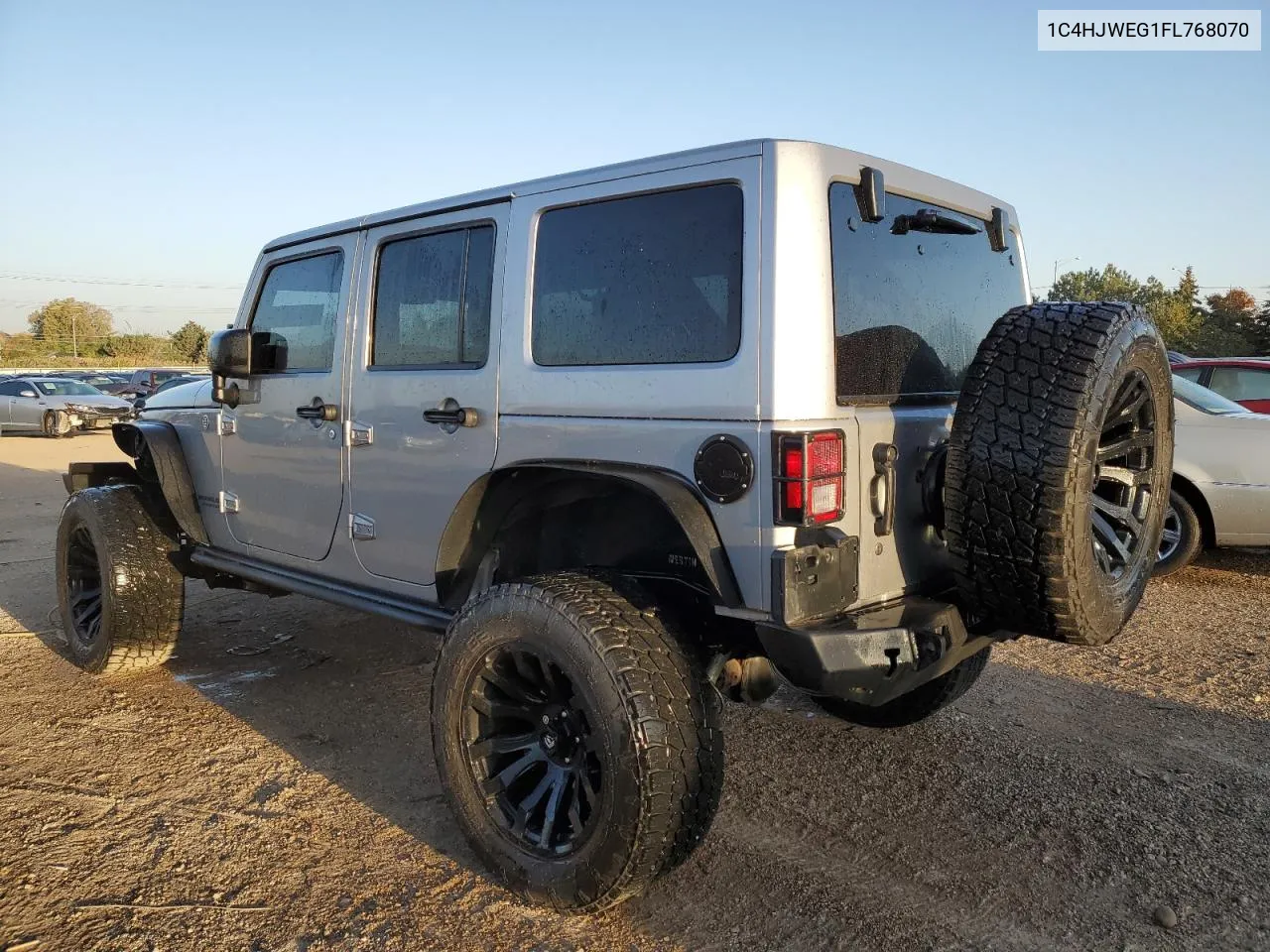 2015 Jeep Wrangler Unlimited Sahara VIN: 1C4HJWEG1FL768070 Lot: 73472794