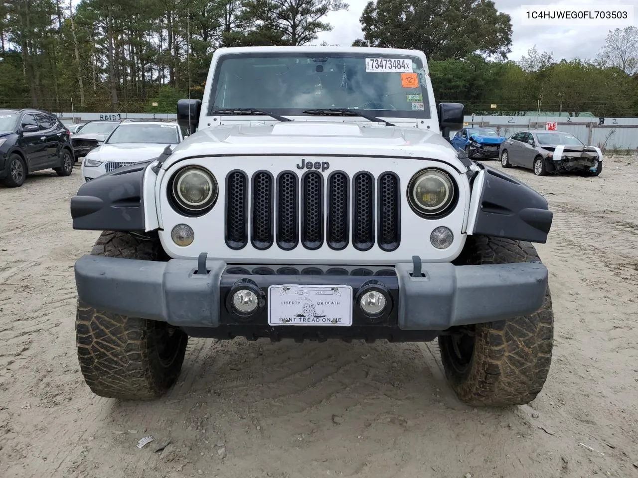 1C4HJWEG0FL703503 2015 Jeep Wrangler Unlimited Sahara