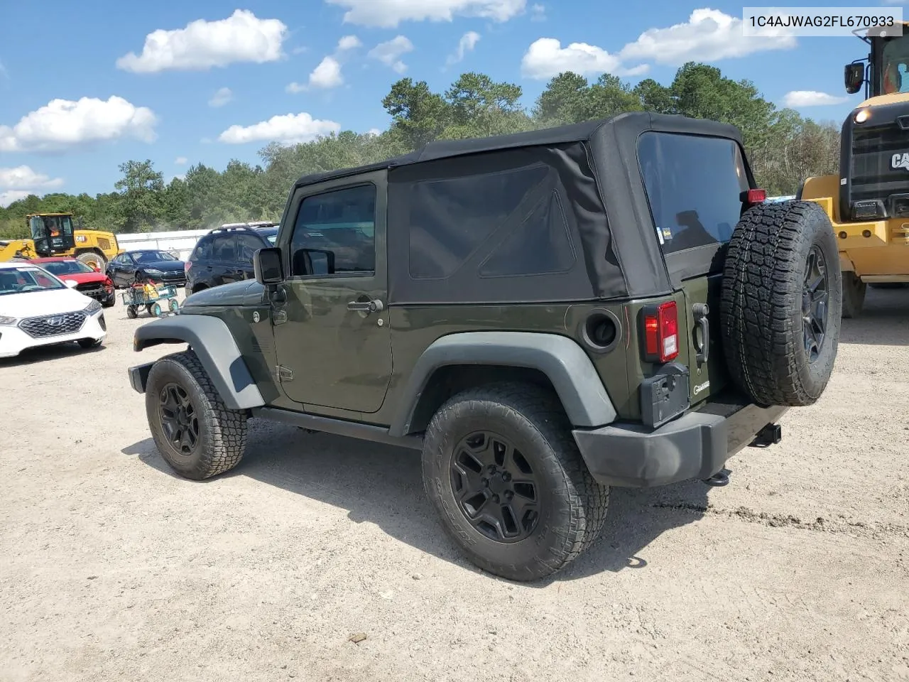 2015 Jeep Wrangler Sport VIN: 1C4AJWAG2FL670933 Lot: 73550504