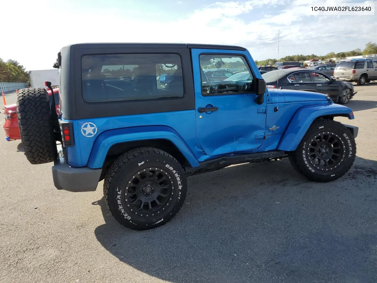 2015 Jeep Wrangler Sport VIN: 1C4GJWAG2FL623640 Lot: 73670724