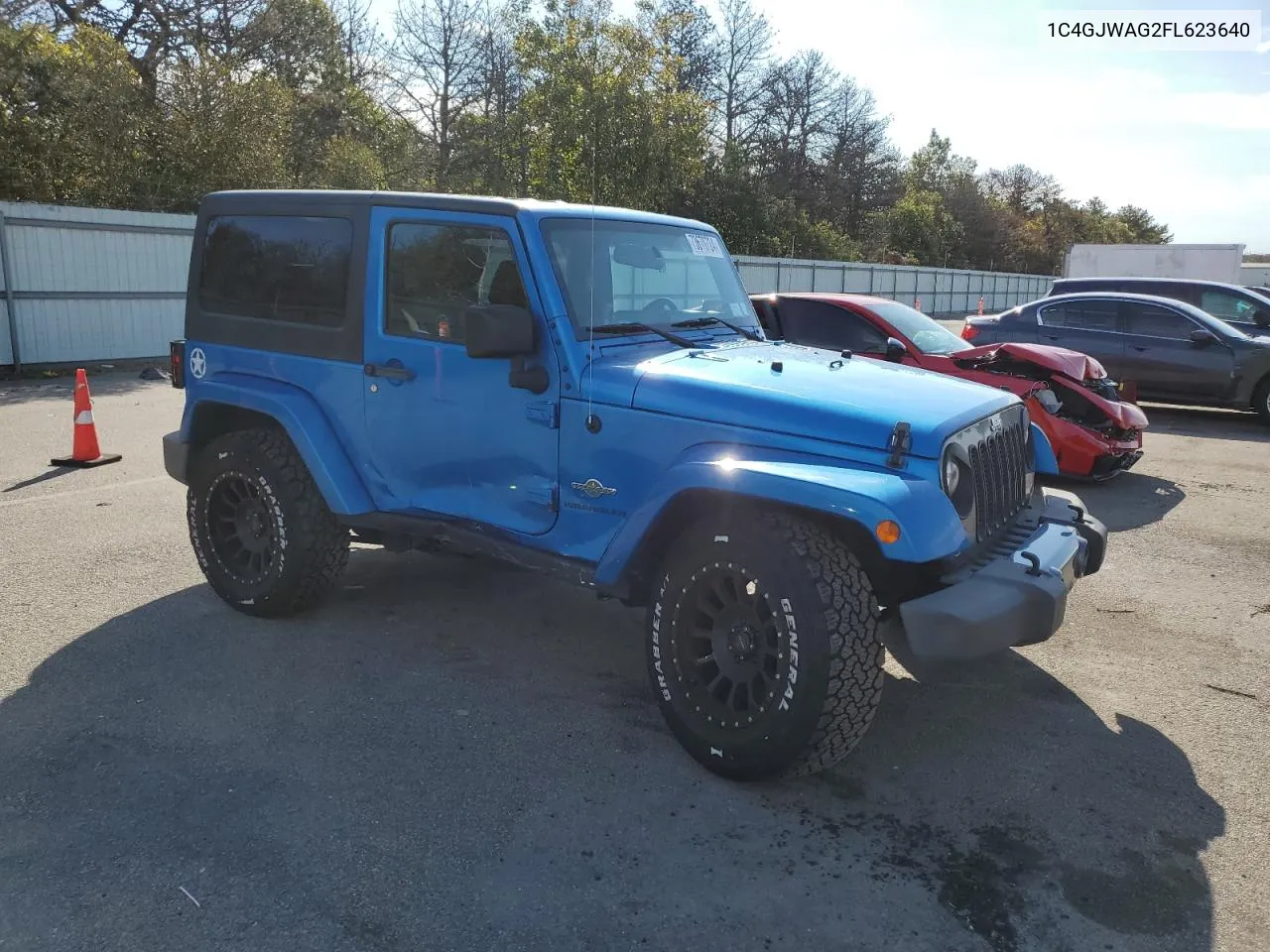 2015 Jeep Wrangler Sport VIN: 1C4GJWAG2FL623640 Lot: 73670724