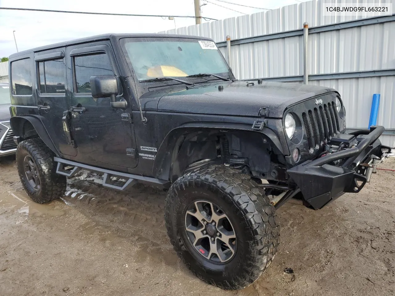 2015 Jeep Wrangler Unlimited Sport VIN: 1C4BJWDG9FL663221 Lot: 73845534