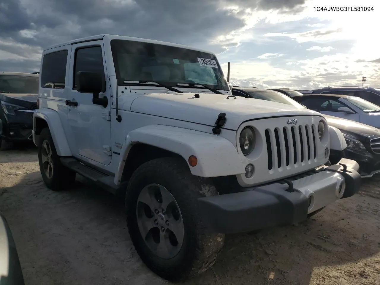 2015 Jeep Wrangler Sahara VIN: 1C4AJWBG3FL581094 Lot: 73881834