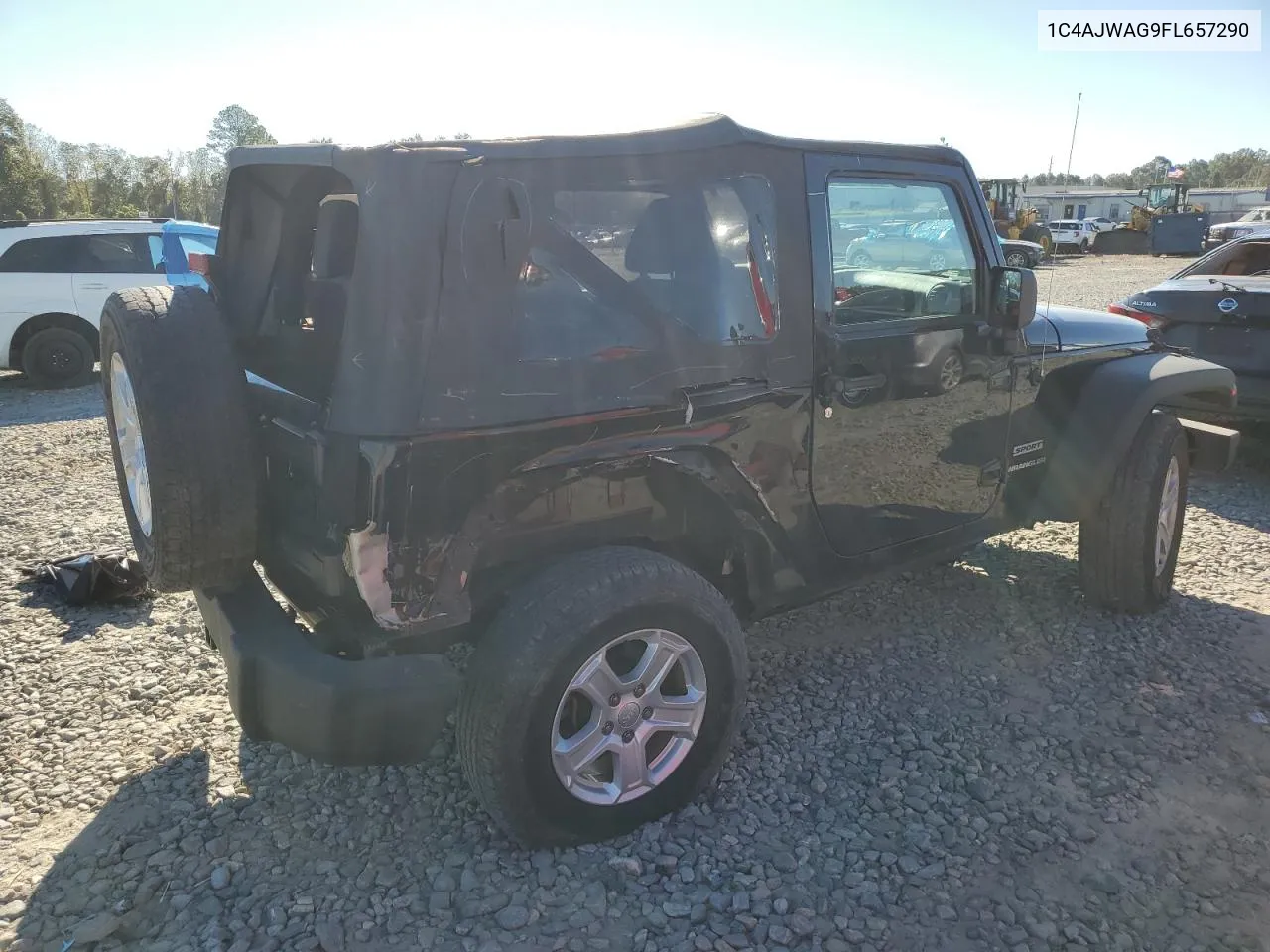 2015 Jeep Wrangler Sport VIN: 1C4AJWAG9FL657290 Lot: 73957744