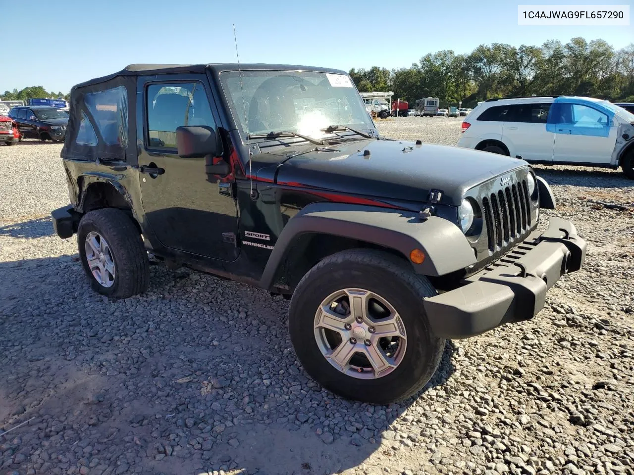 2015 Jeep Wrangler Sport VIN: 1C4AJWAG9FL657290 Lot: 73957744