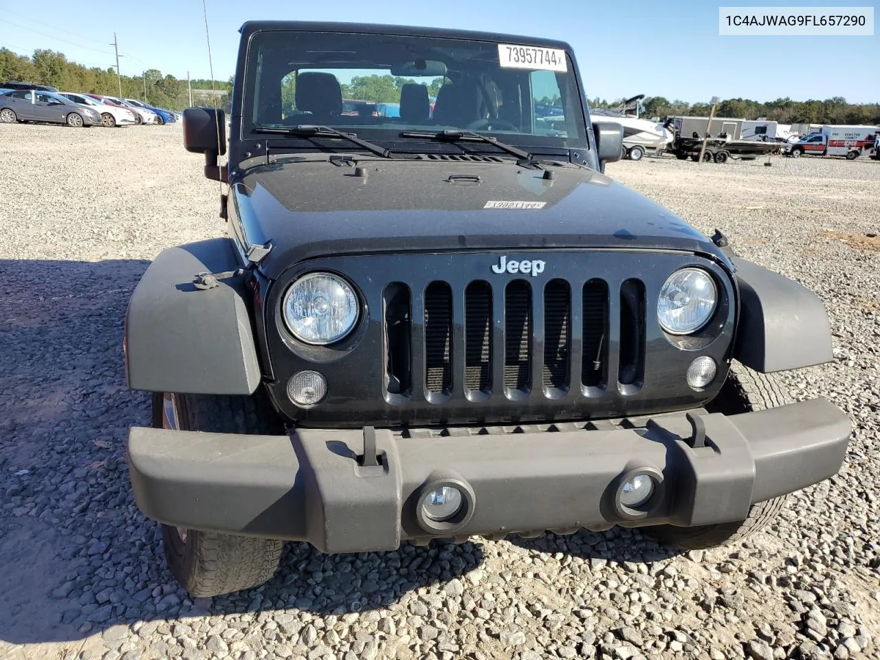 2015 Jeep Wrangler Sport VIN: 1C4AJWAG9FL657290 Lot: 73957744