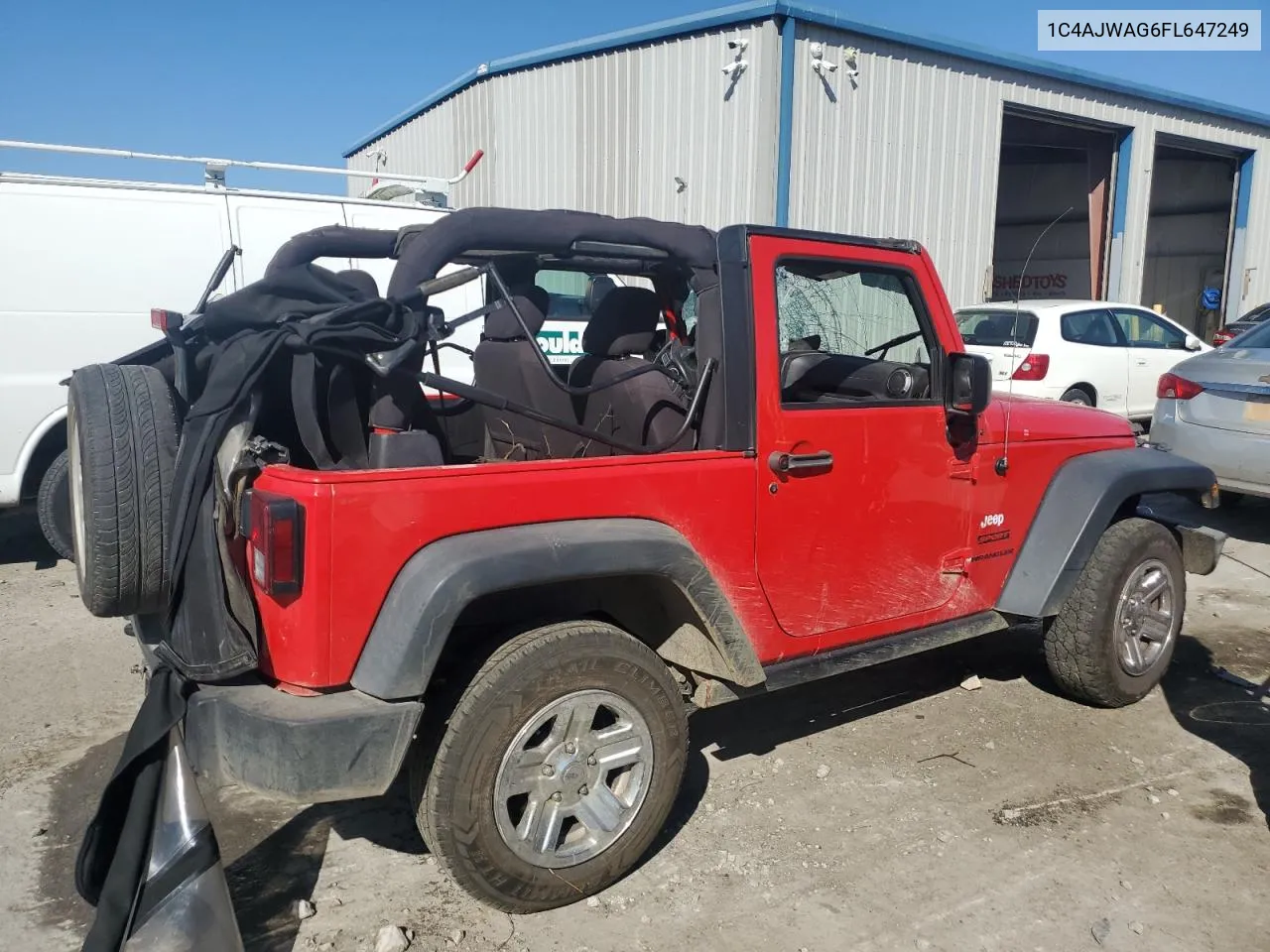 2015 Jeep Wrangler Sport VIN: 1C4AJWAG6FL647249 Lot: 73969374