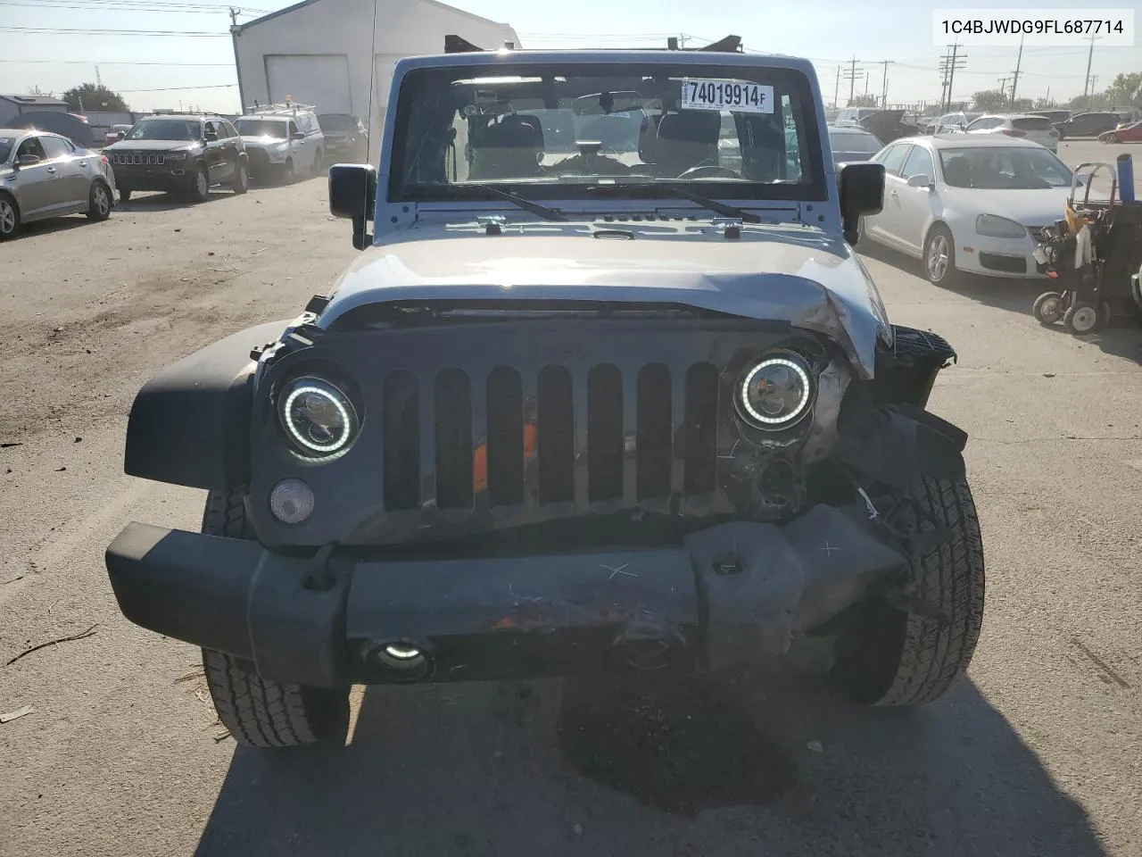 2015 Jeep Wrangler Unlimited Sport VIN: 1C4BJWDG9FL687714 Lot: 74019914