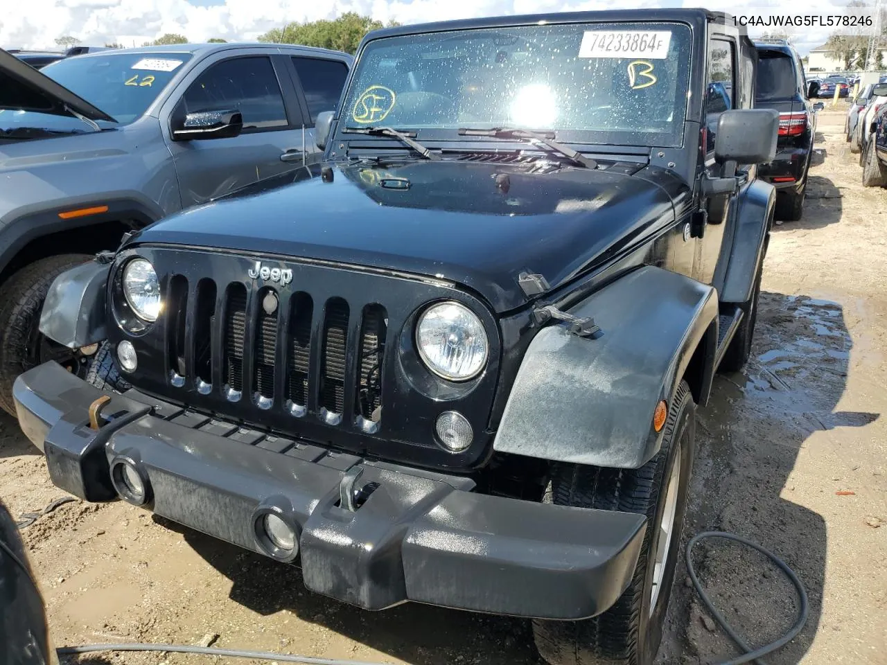 2015 Jeep Wrangler Sport VIN: 1C4AJWAG5FL578246 Lot: 74233864