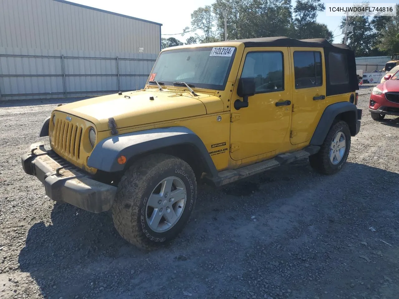 2015 Jeep Wrangler Unlimited Sport VIN: 1C4HJWDG4FL744816 Lot: 74282124