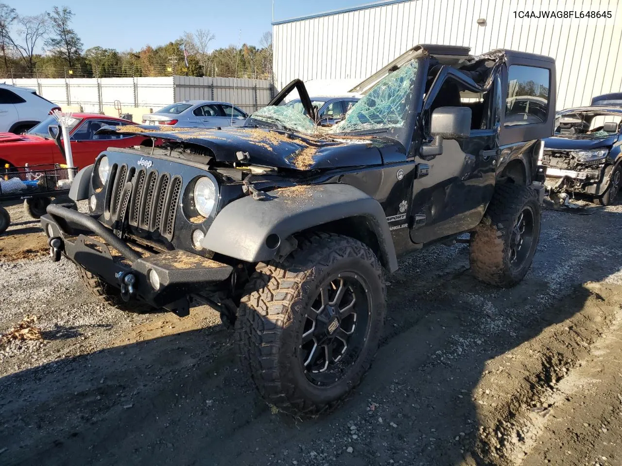 2015 Jeep Wrangler Sport VIN: 1C4AJWAG8FL648645 Lot: 74334884