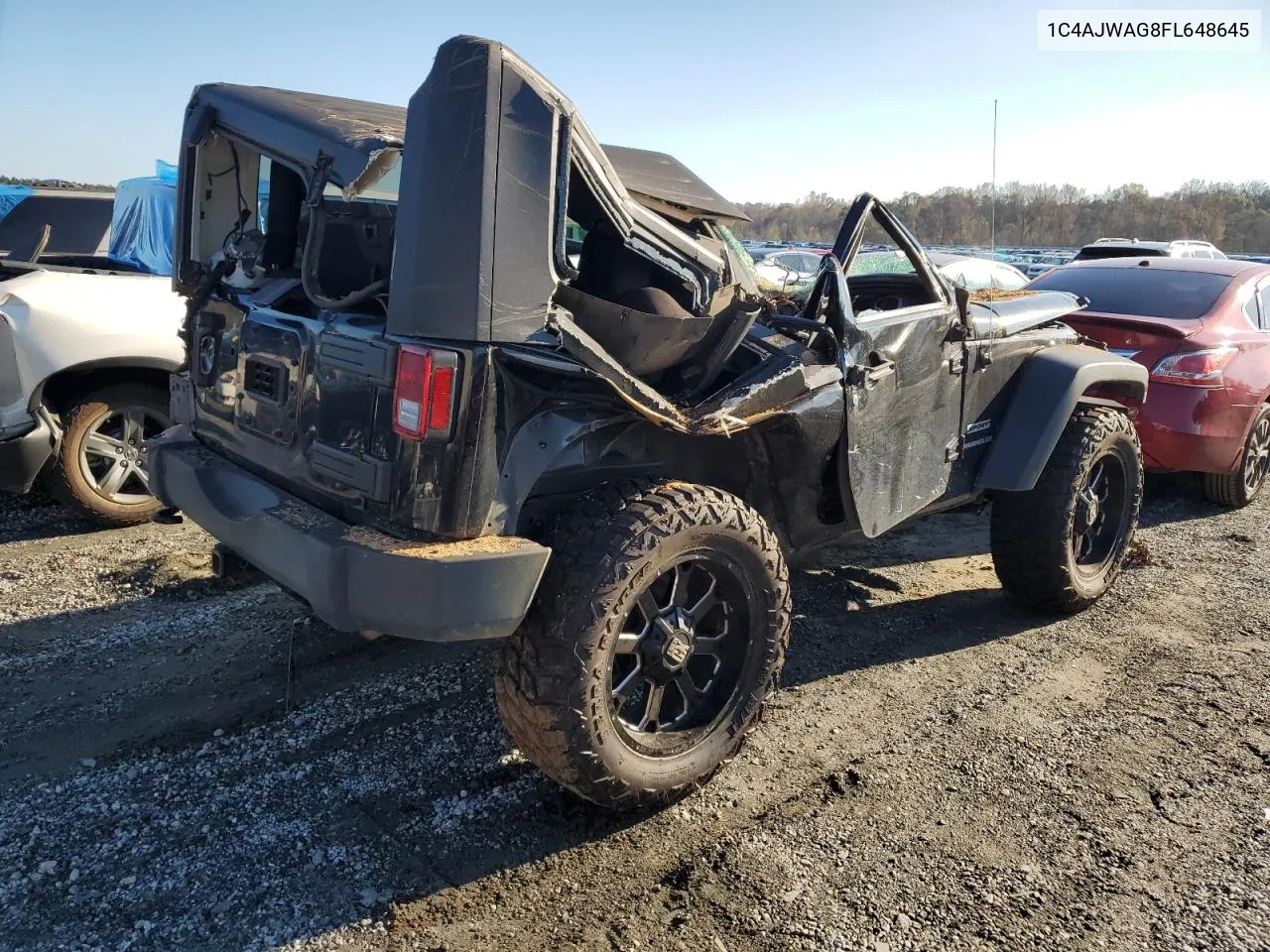 2015 Jeep Wrangler Sport VIN: 1C4AJWAG8FL648645 Lot: 74334884