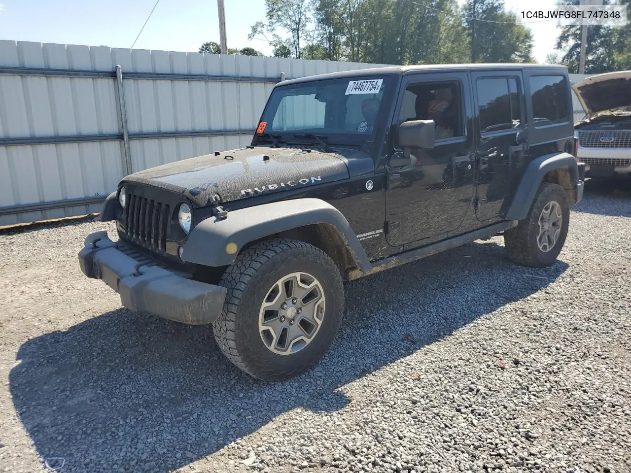 2015 Jeep Wrangler Unlimited Rubicon VIN: 1C4BJWFG8FL747348 Lot: 74467754