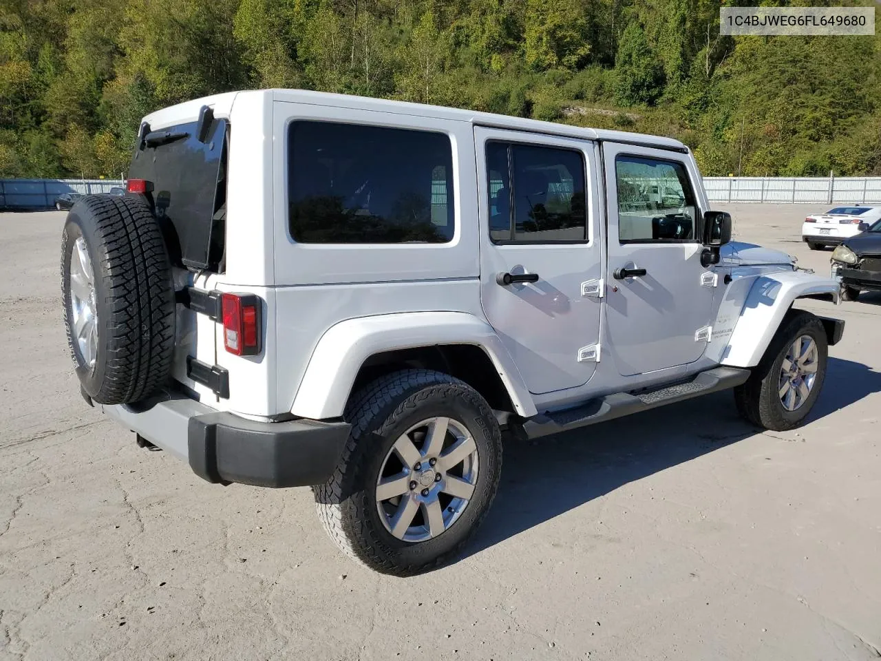 2015 Jeep Wrangler Unlimited Sahara VIN: 1C4BJWEG6FL649680 Lot: 74575764