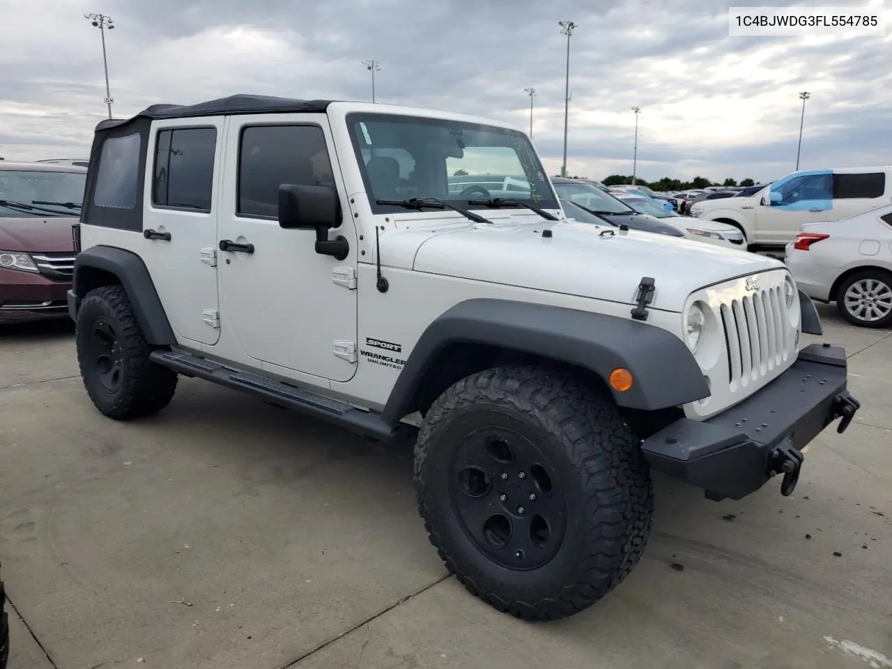 2015 Jeep Wrangler Unlimited Sport VIN: 1C4BJWDG3FL554785 Lot: 74675094