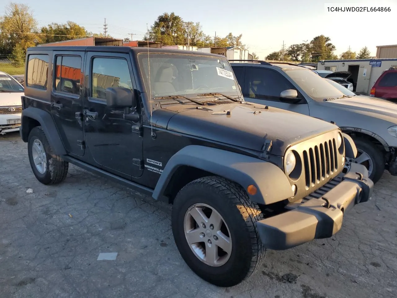 2015 Jeep Wrangler Unlimited Sport VIN: 1C4HJWDG2FL664866 Lot: 74772534