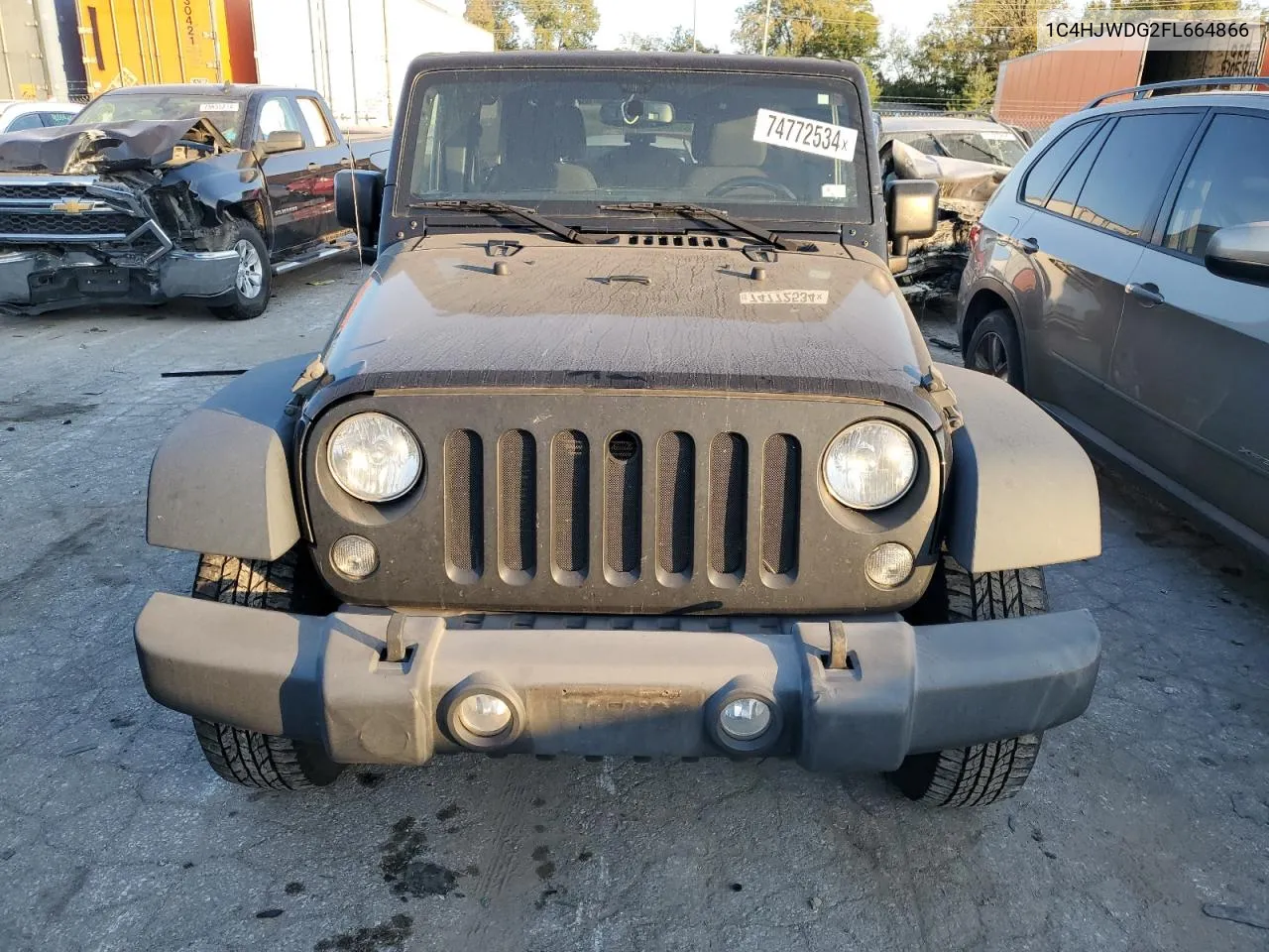 2015 Jeep Wrangler Unlimited Sport VIN: 1C4HJWDG2FL664866 Lot: 74772534