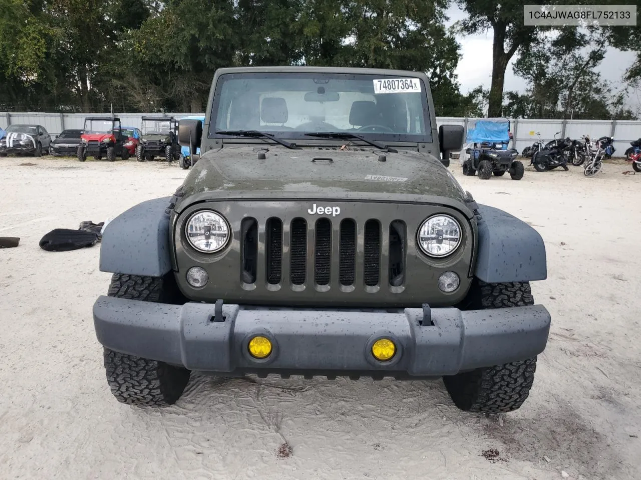 2015 Jeep Wrangler Sport VIN: 1C4AJWAG8FL752133 Lot: 74807364