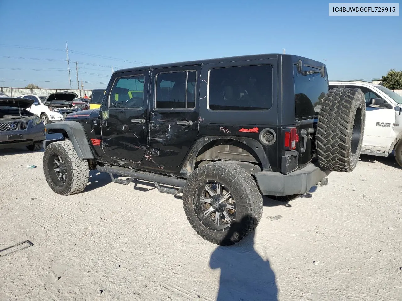 2015 Jeep Wrangler Unlimited Sport VIN: 1C4BJWDG0FL729915 Lot: 74816074