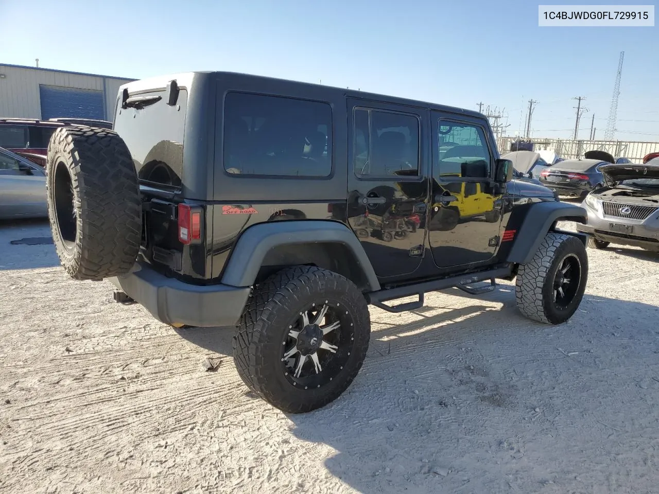 2015 Jeep Wrangler Unlimited Sport VIN: 1C4BJWDG0FL729915 Lot: 74816074