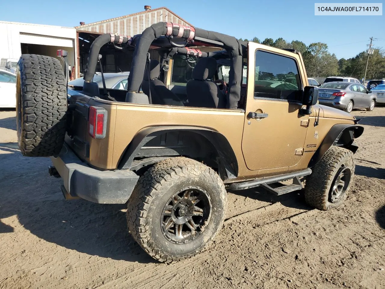 2015 Jeep Wrangler Sport VIN: 1C4AJWAG0FL714170 Lot: 74826704