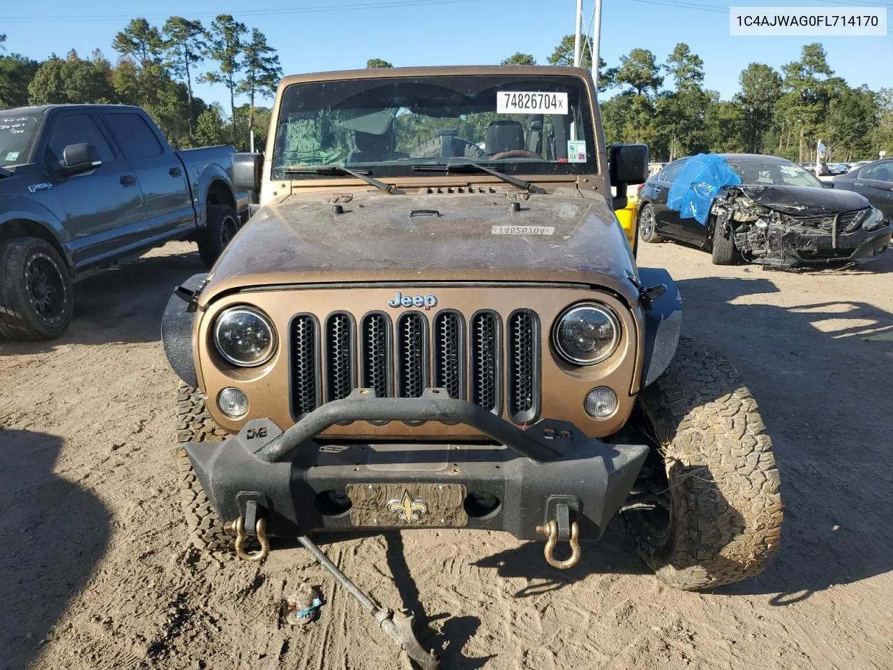 2015 Jeep Wrangler Sport VIN: 1C4AJWAG0FL714170 Lot: 74826704