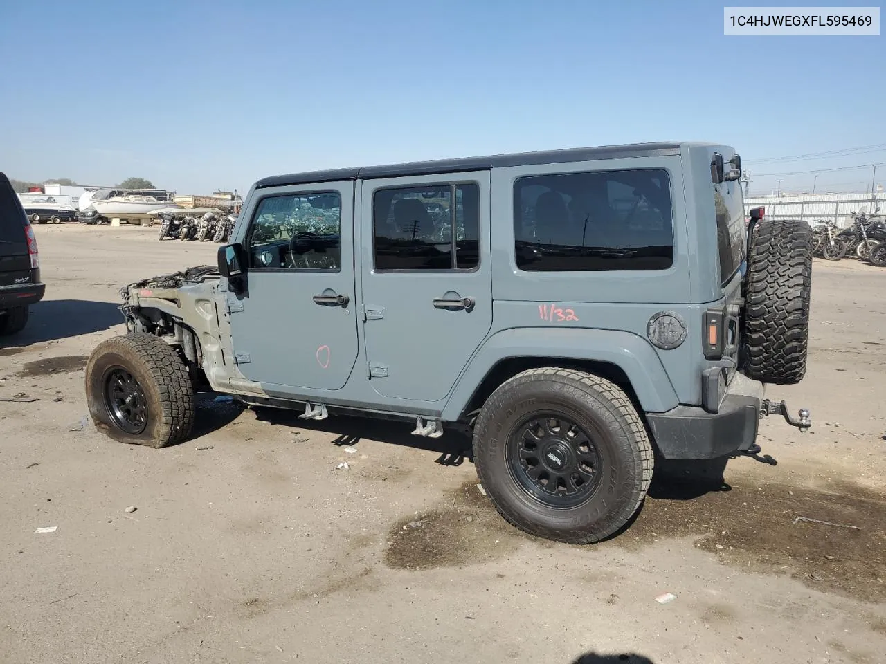 2015 Jeep Wrangler Unlimited Sahara VIN: 1C4HJWEGXFL595469 Lot: 74861624