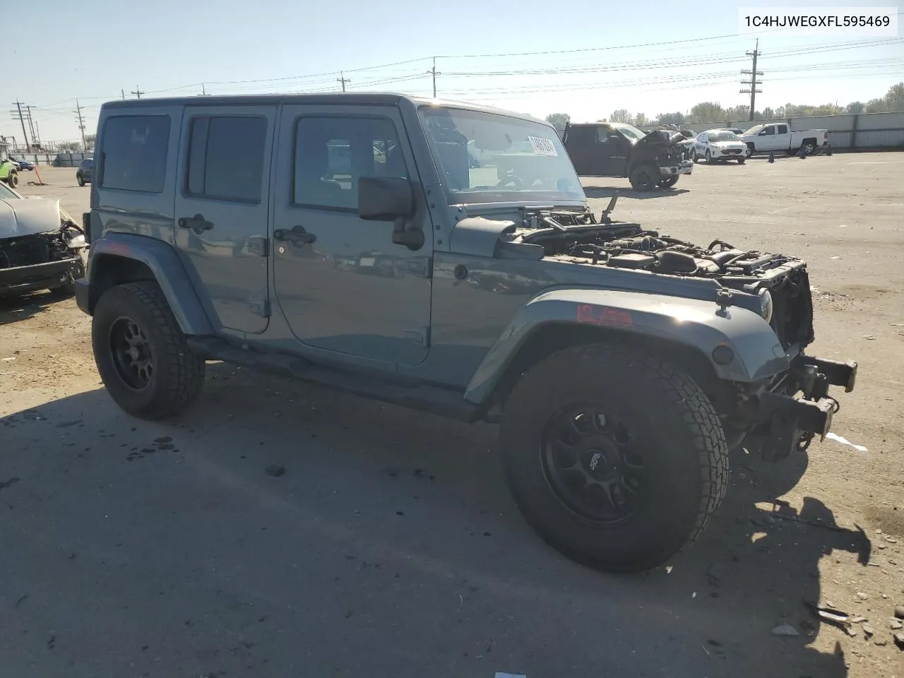 2015 Jeep Wrangler Unlimited Sahara VIN: 1C4HJWEGXFL595469 Lot: 74861624