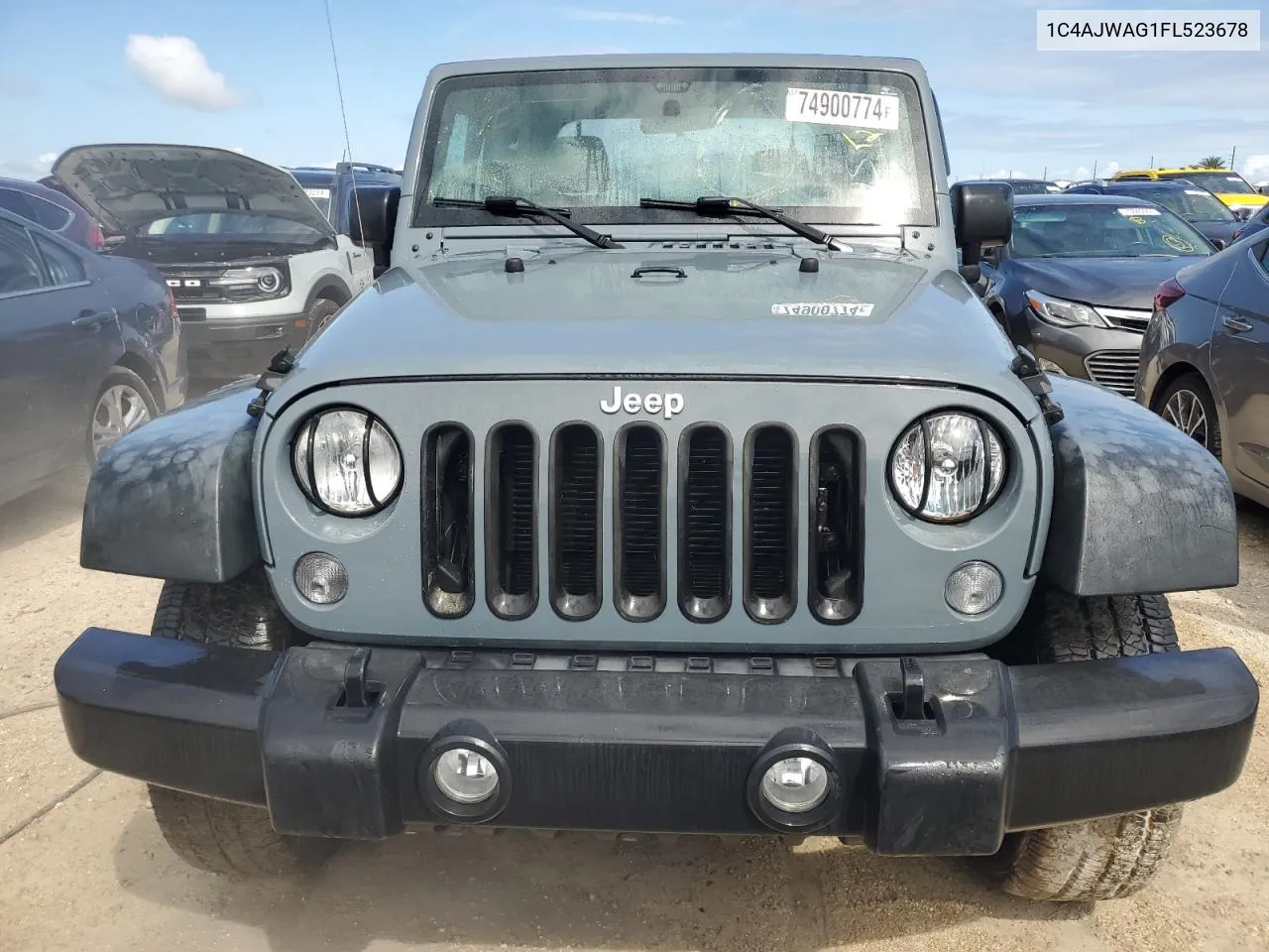 2015 Jeep Wrangler Sport VIN: 1C4AJWAG1FL523678 Lot: 74900774