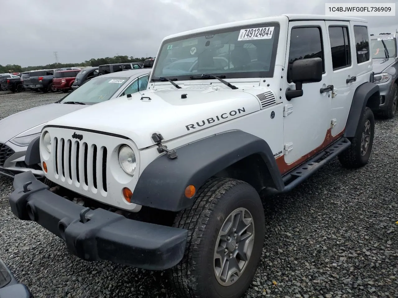 2015 Jeep Wrangler Unlimited Rubicon VIN: 1C4BJWFG0FL736909 Lot: 74912484