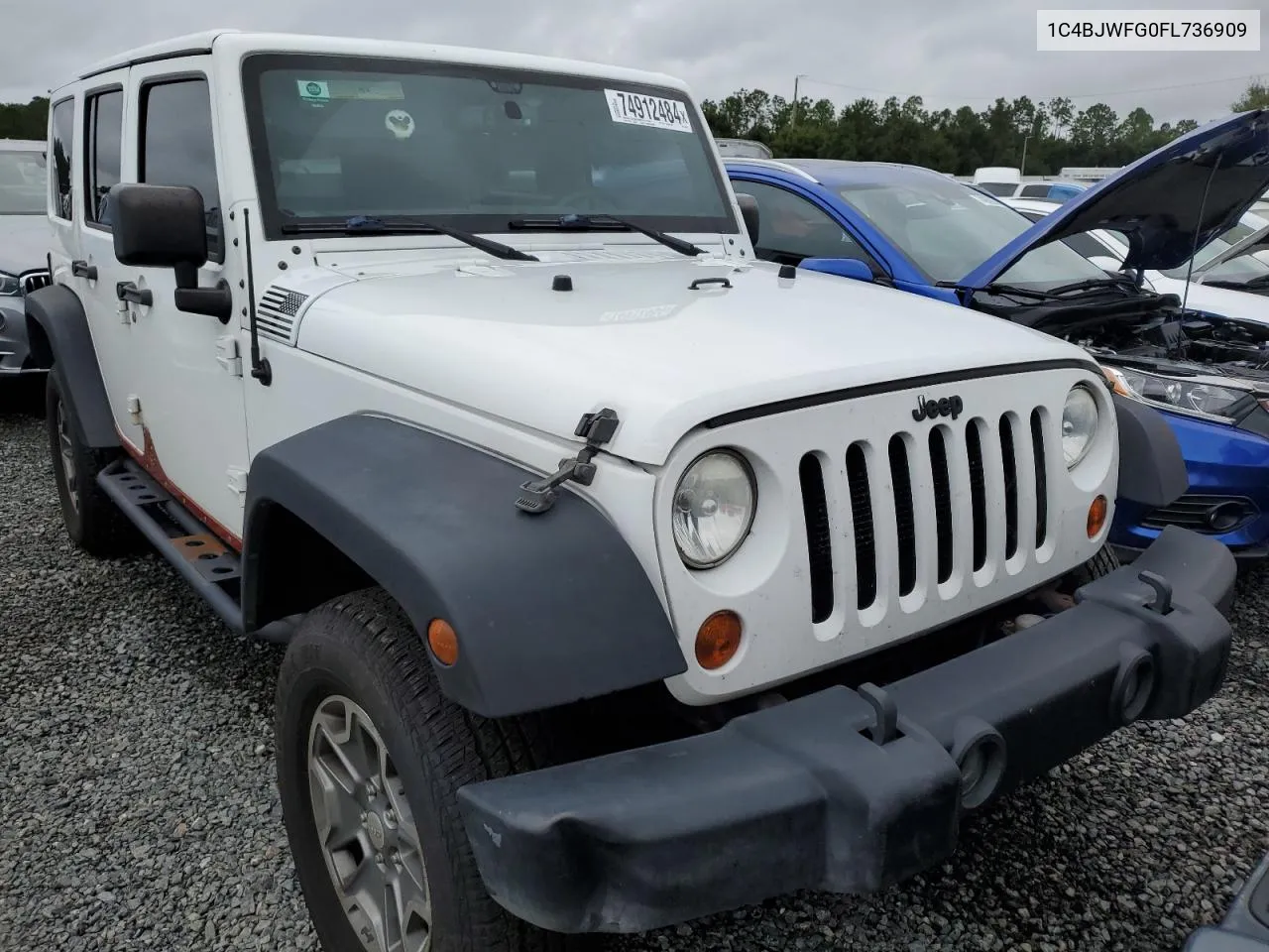 2015 Jeep Wrangler Unlimited Rubicon VIN: 1C4BJWFG0FL736909 Lot: 74912484