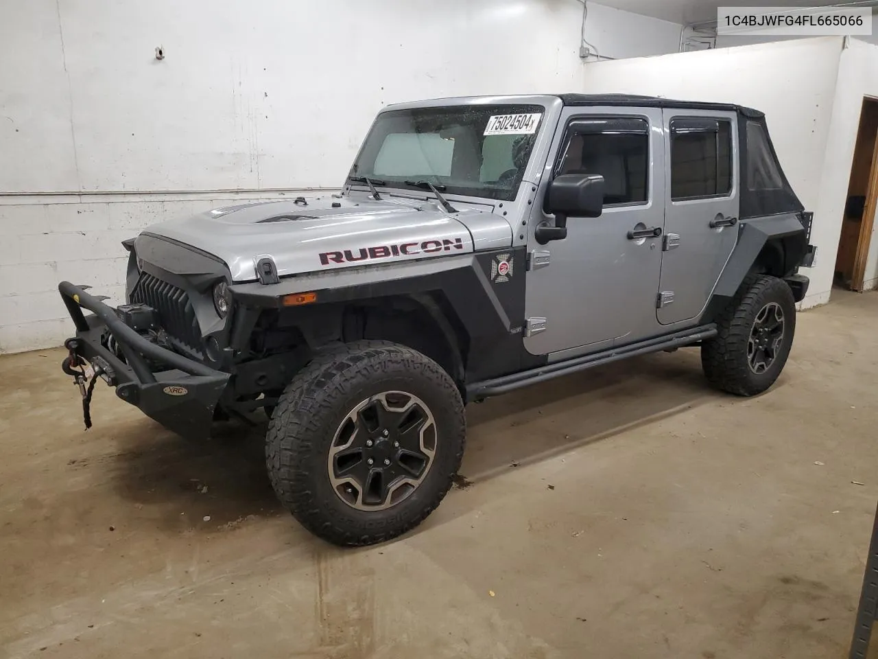 2015 Jeep Wrangler Unlimited Rubicon VIN: 1C4BJWFG4FL665066 Lot: 75024504