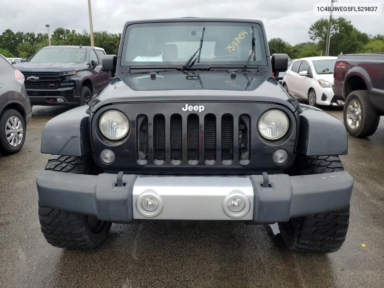 2015 Jeep Wrangler Unlimited Sahara VIN: 1C4BJWEG5FL529837 Lot: 75117454