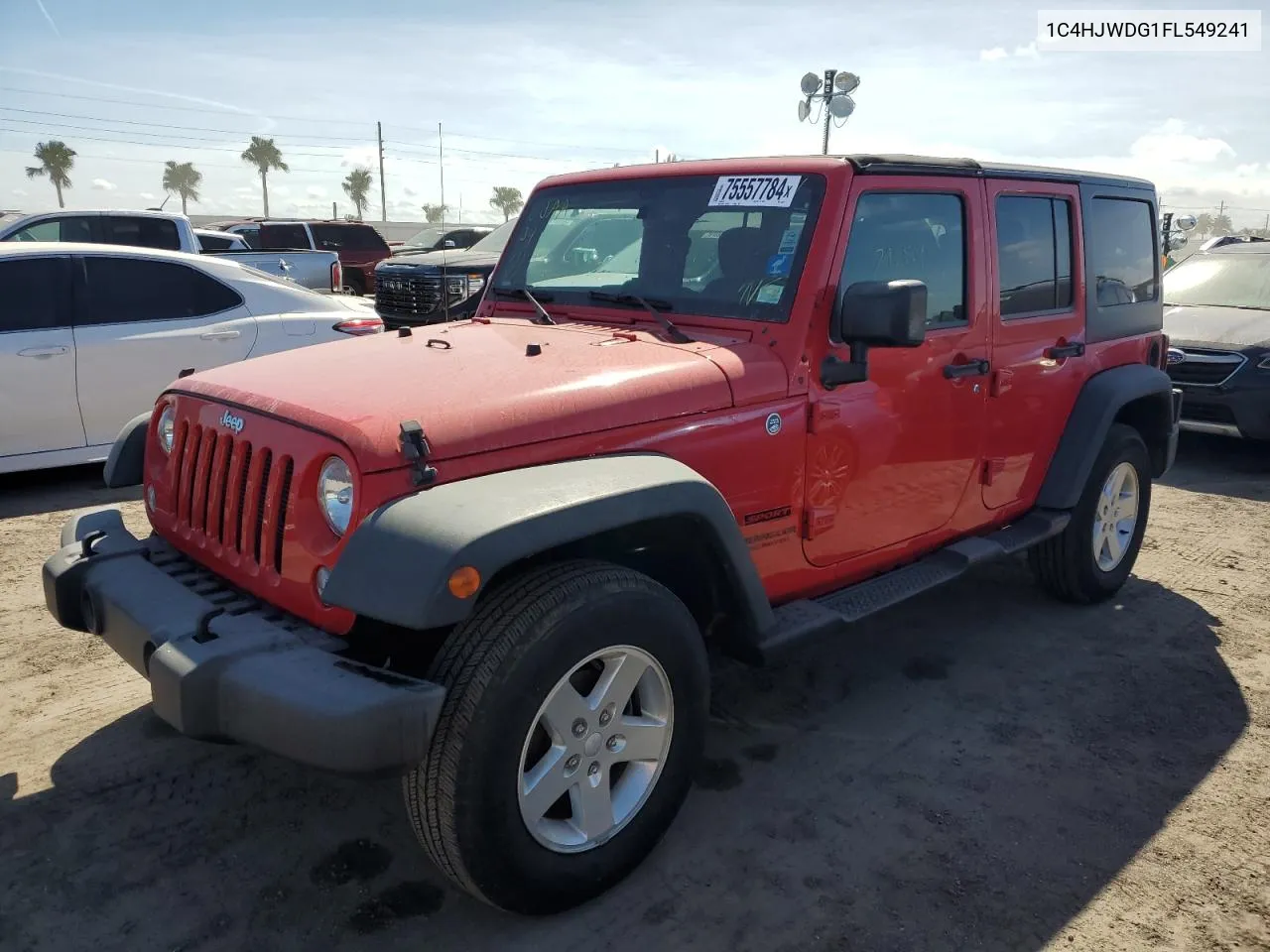 2015 Jeep Wrangler Unlimited Sport VIN: 1C4HJWDG1FL549241 Lot: 75557784