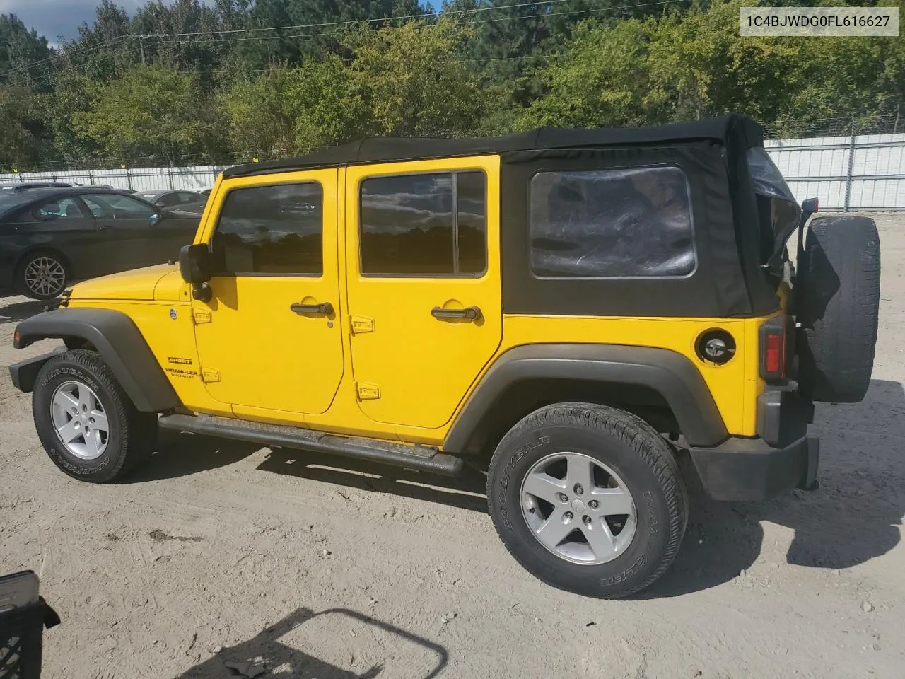 2015 Jeep Wrangler Unlimited Sport VIN: 1C4BJWDG0FL616627 Lot: 75592774