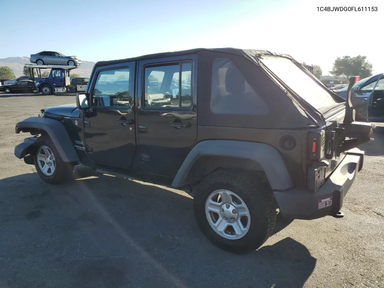 2015 Jeep Wrangler Unlimited Sport VIN: 1C4BJWDG0FL611153 Lot: 75724174