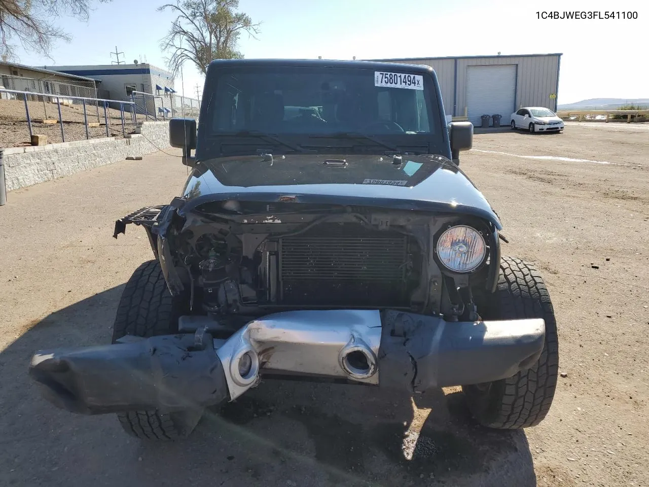 2015 Jeep Wrangler Unlimited Sahara VIN: 1C4BJWEG3FL541100 Lot: 75801494