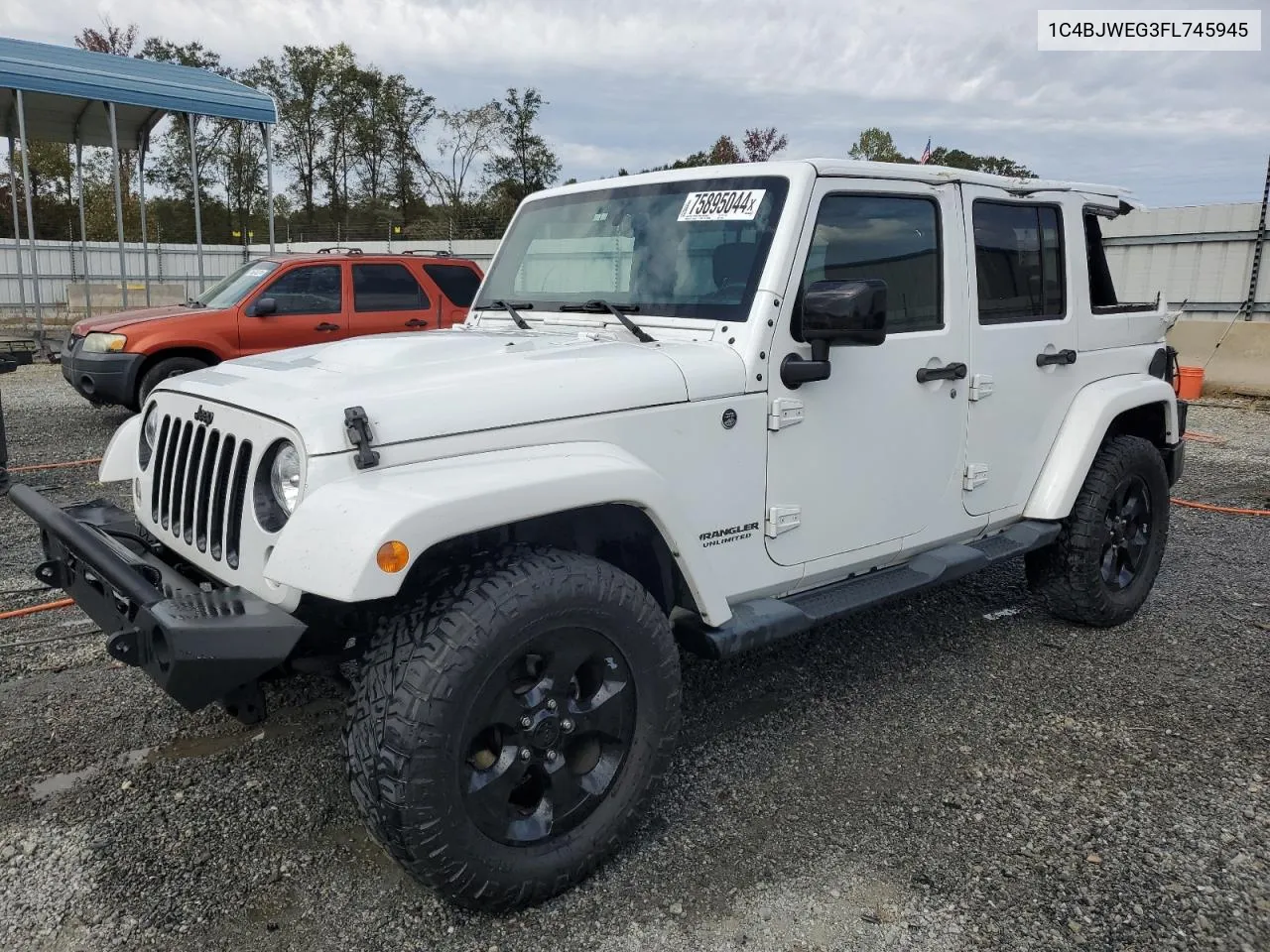 2015 Jeep Wrangler Unlimited Sahara VIN: 1C4BJWEG3FL745945 Lot: 75895044